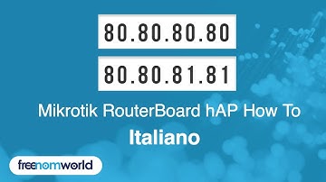 Freenom World Mikrotik RouterBoard hAP HowTo (Italiano)