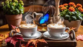Happy Spring Morning Cozy Coffee Porch Ambience Soft Piano Jazz Music for Studying,Work