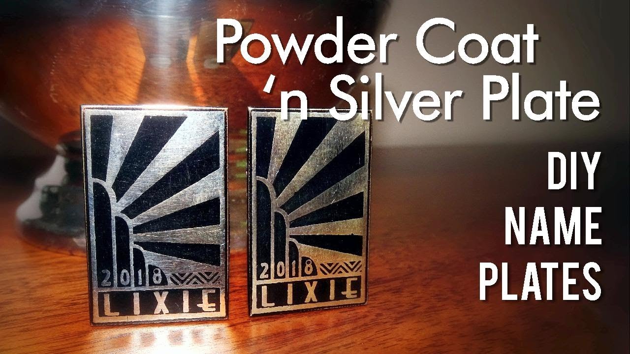 DIY Etched and Silver Plated Name Plates - YouTube