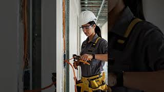 girls power 💪 work by electric #shorts #electrical #electrician #electricalprojects