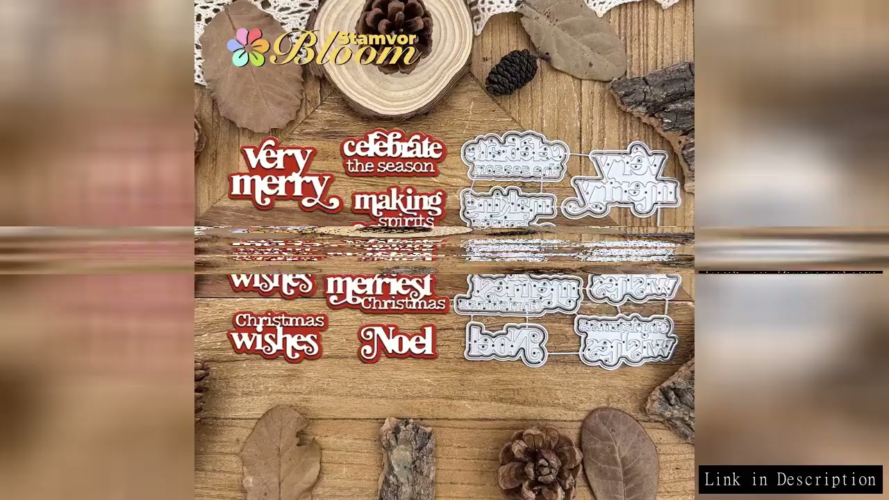 Original Lovely Layers Christmas Titles Metal Cutting Dies Scrapbooking Decorative Embossing