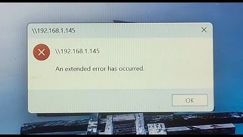 Fixing the Windows Error “An Extended Error Has Occurred” Win (10/11)