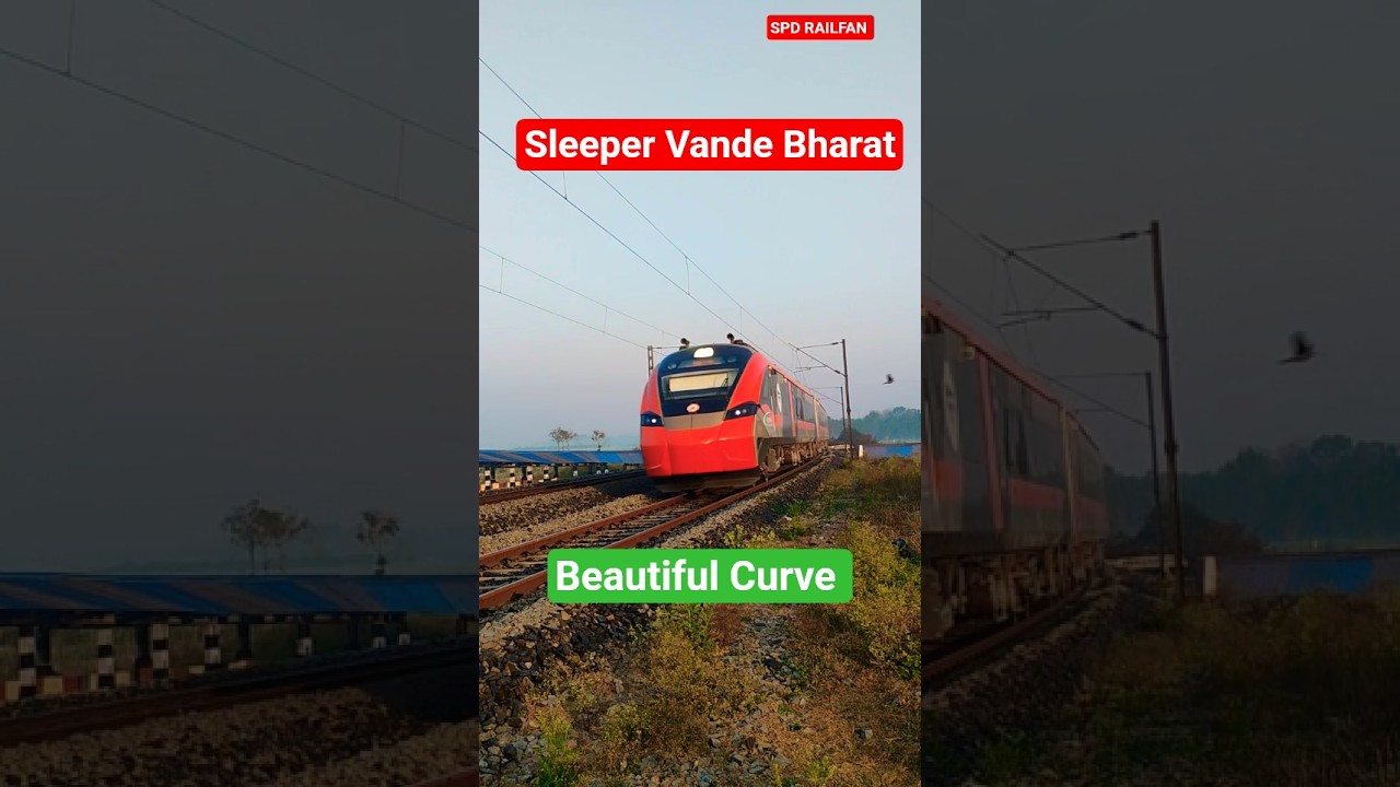Sleeper Vande Bharat Express Passing Through Beautiful Curve | Vande Bharat Sleeper Express  | VBSL