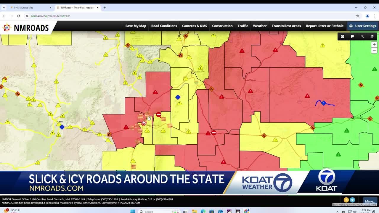 New Mexico Winter Storm Update - 8:30 am - YouTube