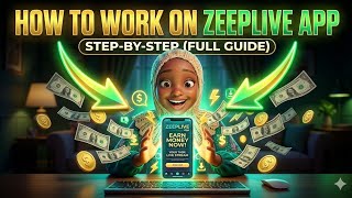 HOW TO WORK ON ZEEPLIVE APP #MakeMoneyOnline #OnlineEarning #PassiveIncome #Tutorial #workfromhome screenshot 4
