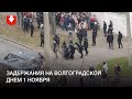 Массовые задержания на Волгоградской днем 1 ноября