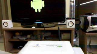 HKV Android TV Box booting up screenshot 2