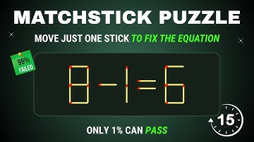 🧠 Ep:14 | ONLY GENIUS CAN SOLVE! 🤯 Move 1 Stick to Fix 10 Impossible Equations (99% Fail)