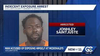 Man accused of indecent exposure inside Collier County McDonald's, following woman outside