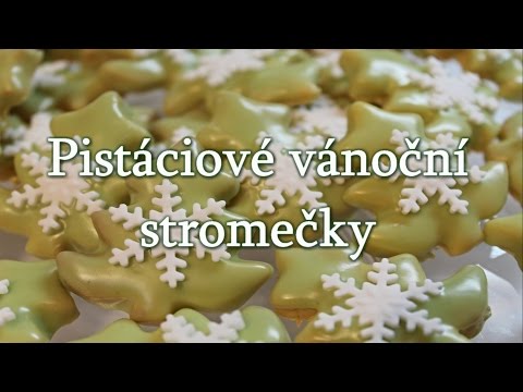 Pistáciové vánoční stromečky / Helenčino pečení