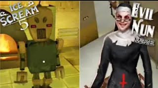 ICE SCREAM 5 FANMADE VS EVIL NUN MAZE FANMADE | GAMEPLAY BATTLE | screenshot 4
