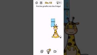 #shorts Brain Out Level 18 Puzzle - Put the giraffe into the fridge walkthrough solutions