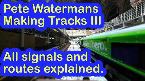 Pete Watermans Giant OO Gauge Model Railway - All signals and routes (reupload)