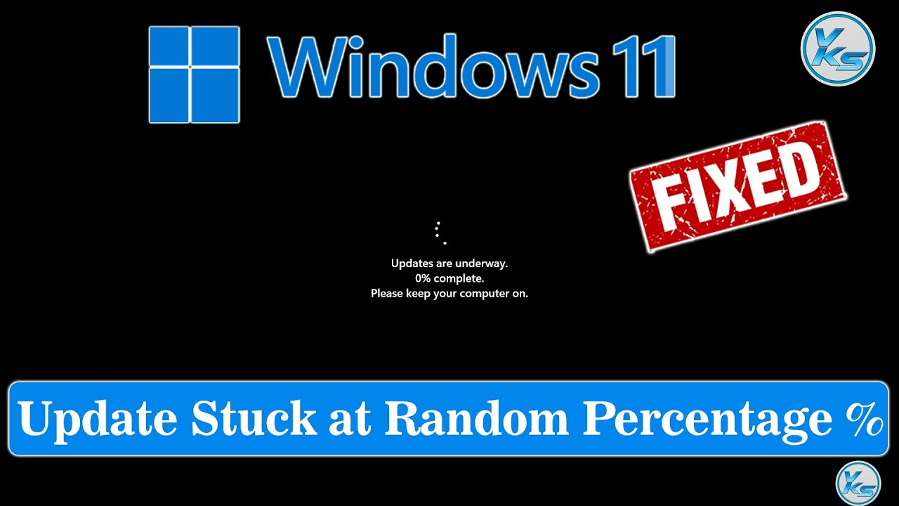How To Fix Windows 11 Update Stuck at Random Percentage % - YouTube