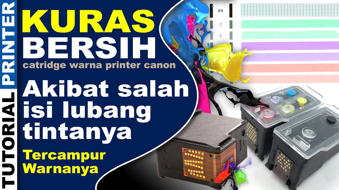 Cara Mengatasi Tinta Printer Tercampur Karena Salah Isi Tinta Warnanya