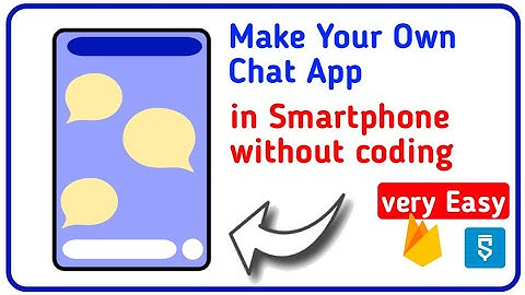 How to make Chatting App Without Coding in smartphone by using sketchware app & firebase database