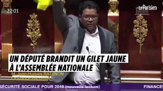 Un député de La Réunion brandit un gilet jaune à l’Assemblée nationale screenshot 4