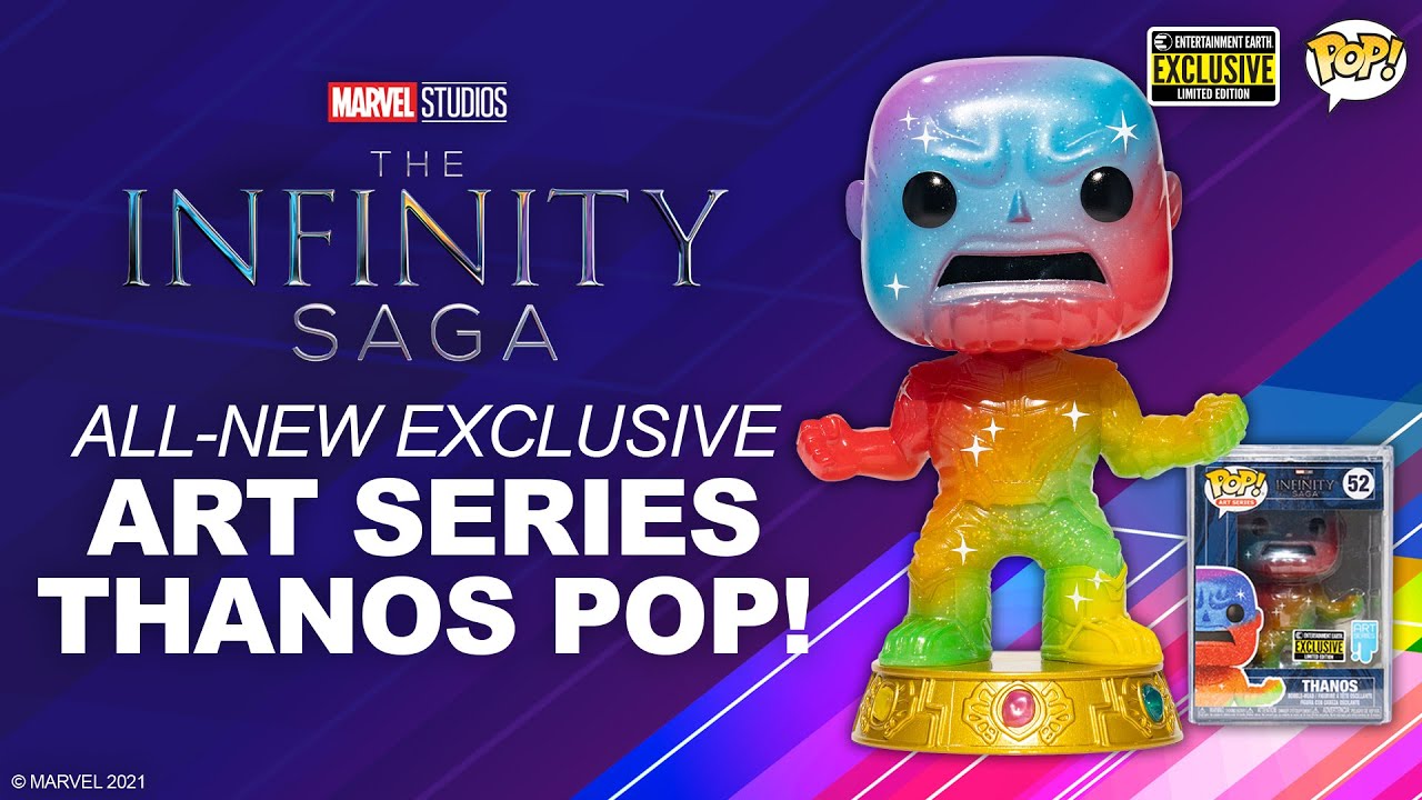 Funko Pop! Art Series Marvel Infinity Saga Thanos Exclusive Vinyl Figure 52  - We-R-Toys