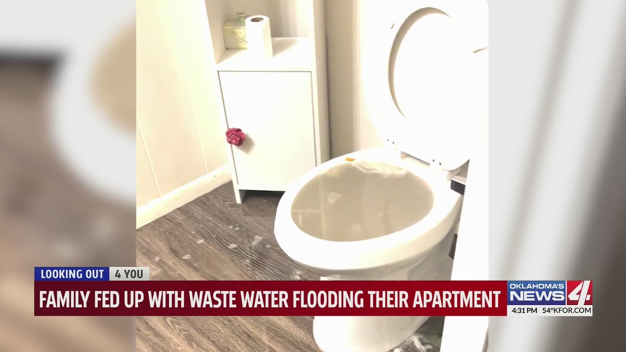 Family fed up with waste water flooding their apartment
