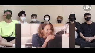 bts reaction to Sarah Paulson scares on Ellen