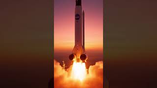 Witness the majestic dawn launch of a NASA SLS rocket from Kennedy Space Center. #DawnLaunch #NASA