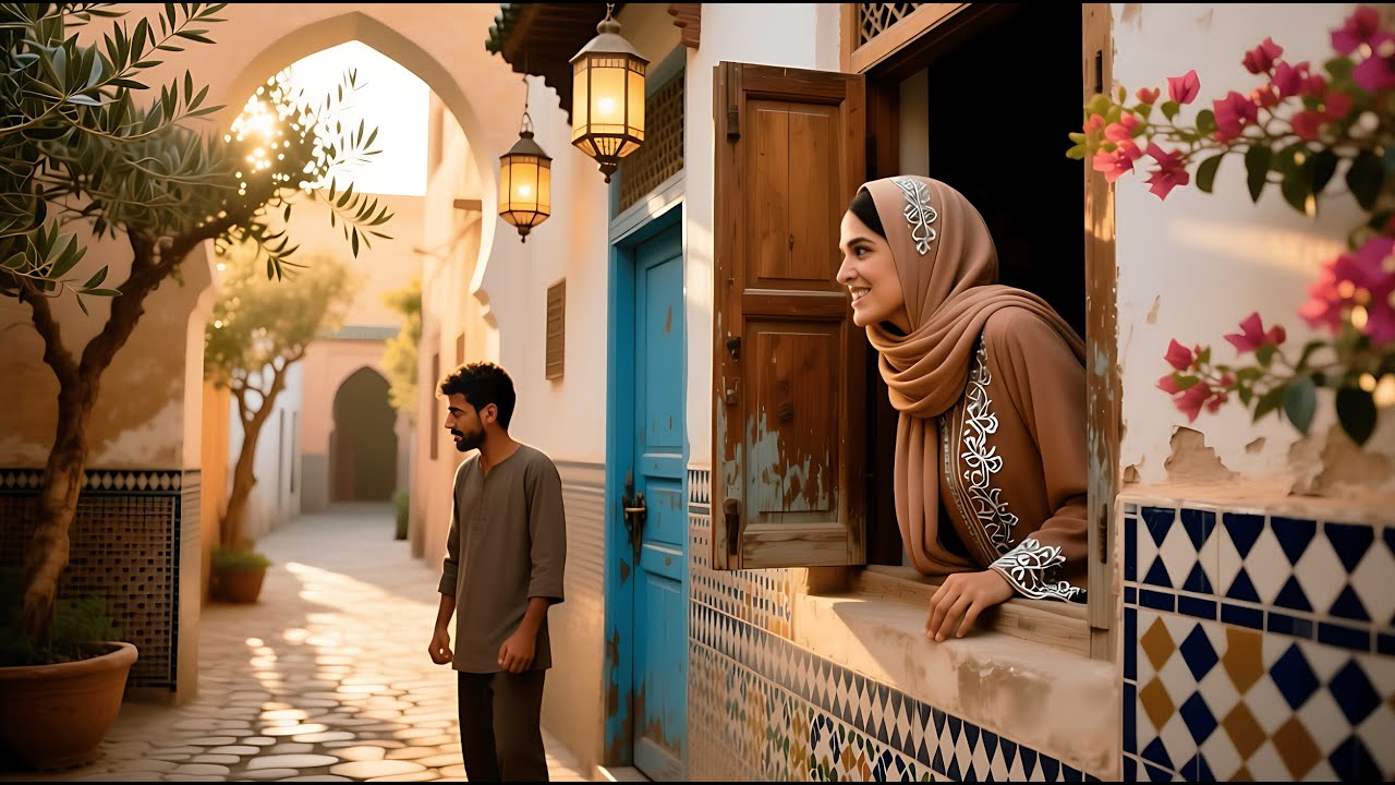 أطلت عليه من النافذة و قالت له: سأعلمك حرب من حروب النساء كي لا تنسى.