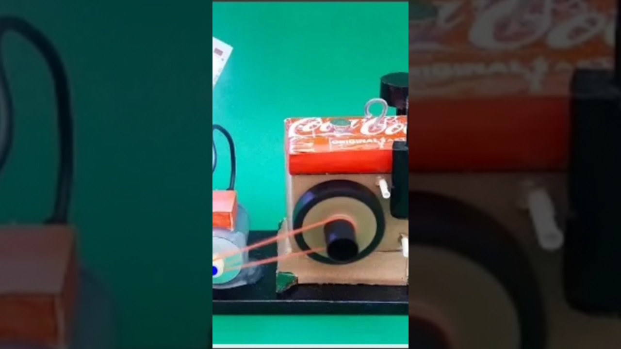 How To Make A Diesel Engine Generator Model science projects ll mini diesel generator ll