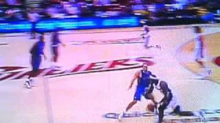 Lebron James nails a deep three at the buzzer