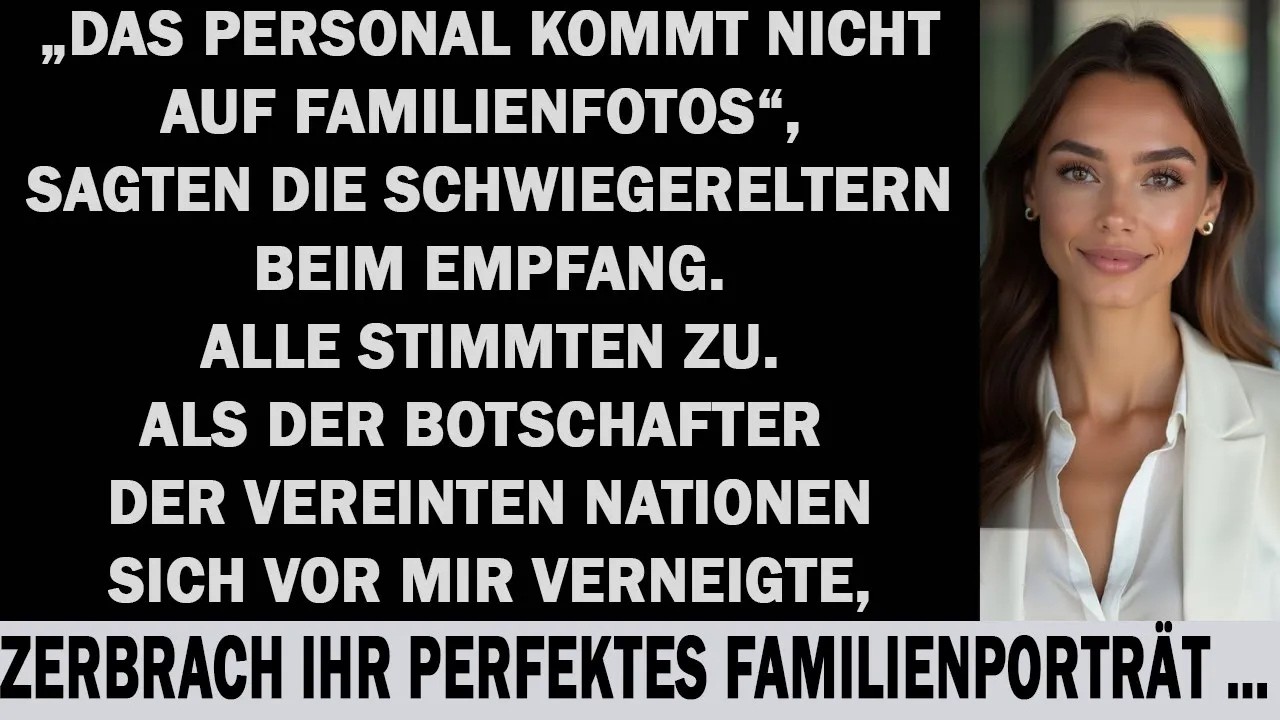 schwiegereltern sagten „personal gehört nicht auf fotos“ – dann rief ihr botschafter sohn an…
