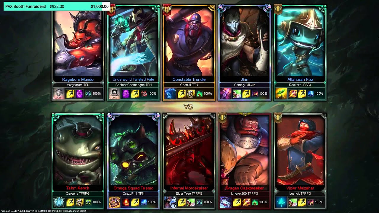 The TFN Inter-Podcast Tournament - LCS vs RPG