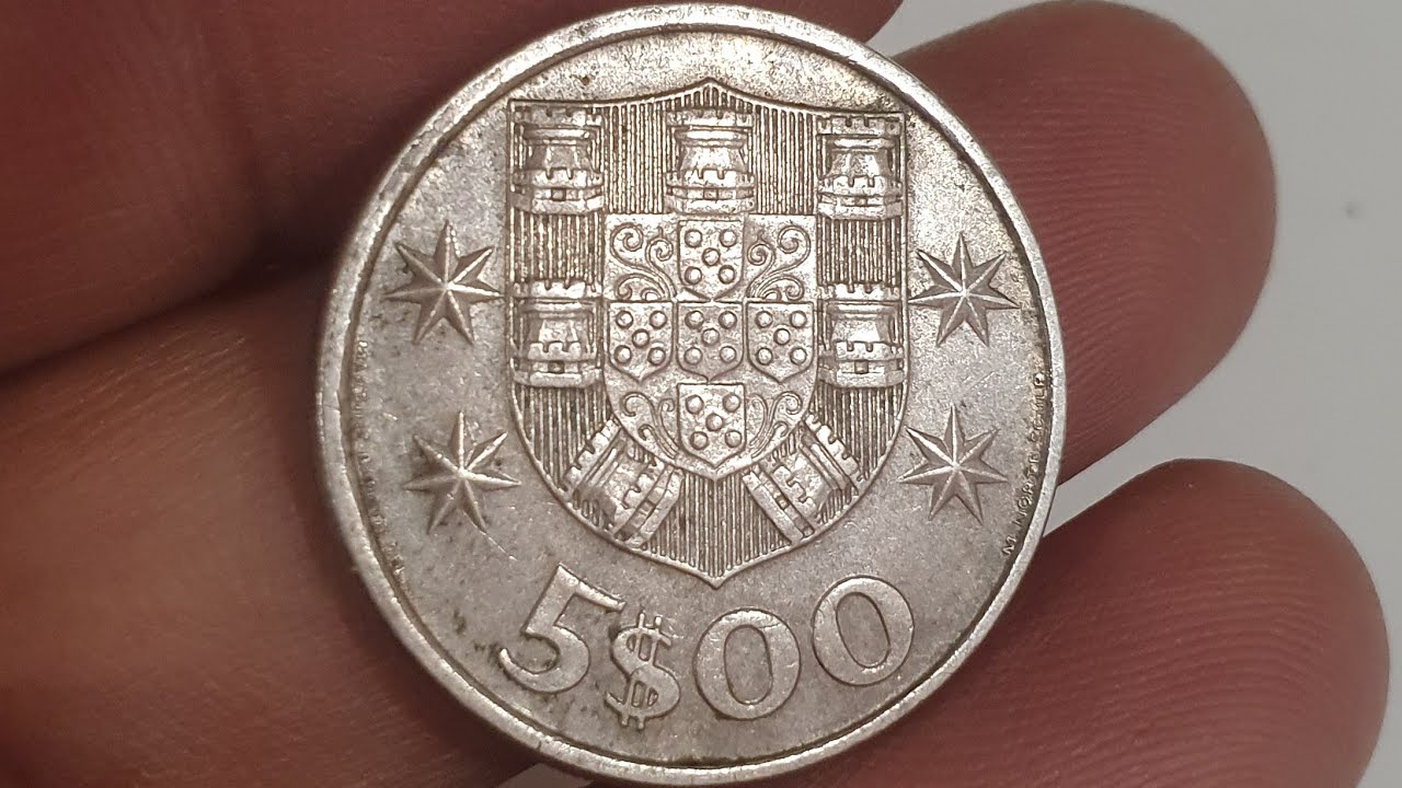 5$00 Republic Portugal 1983 Coin "RARE" 