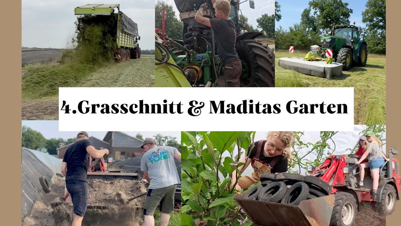 4. Grasschnitt, Maschinenpflege & Maditas Selbstversorger Garten🌱🚜🙋‍♂️