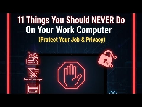 11 Things You Should NEVER Do On Your Work Computer (Protect Your Job ...