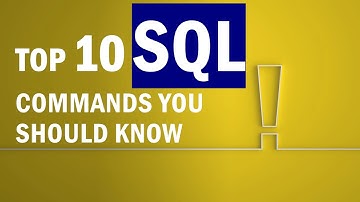 Top 10 SQL commands you should know | SQL for Data Analysis and Data Science | Free