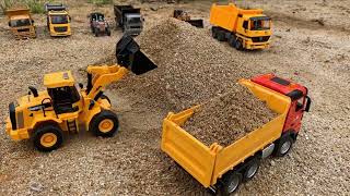 Rc Vehicles Are Transporting Sand To Level The Ground In Low Lying Areas