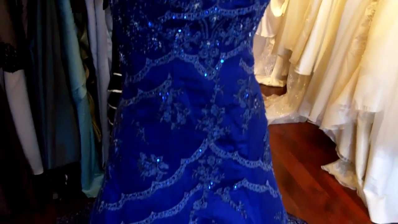 Royal Blue Wedding  Dress  YouTube 