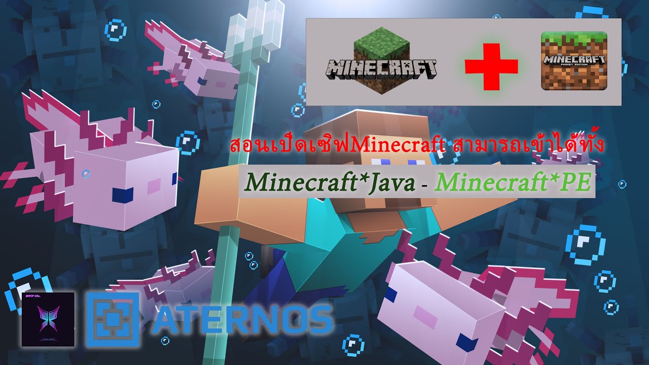 [สอนเปิดเซิฟ] Minecraft ที่สามารถเข้าเล่นได้ทั้ง Minecraft(Java และ PE ...