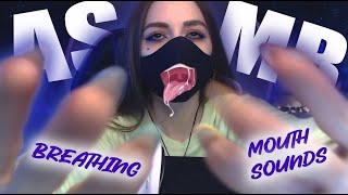 ASMR Mouth sounds, breathing,kissing in mask | ASMR_kotya