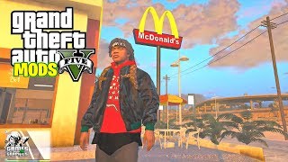 REAL LIFE MODS #2 APPLY AT MCDONALDS?? (GTA 5 MODS)