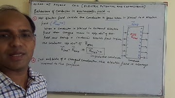 Behaviour of conductor in electric field.Capacitance & capacitor