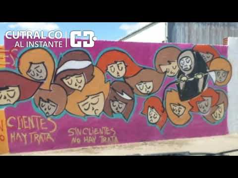 Realizaron mural contra la explotación sexual