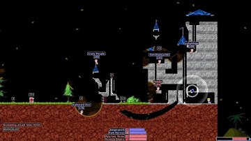 Удачные моменты в Worms Armageddon Project X.
