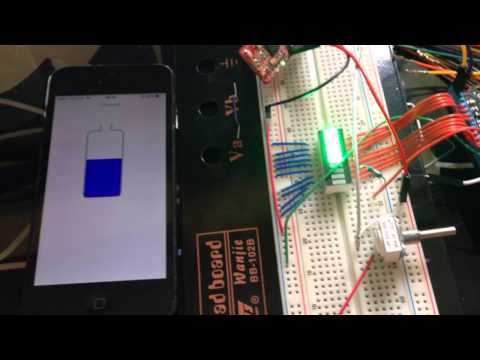 Netduino bluetooth level controlled by potentiometer
