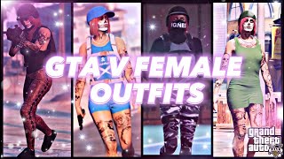 GTA V | 20 CUTE & EASY FEMALE OUTFITS | NO MERGES / GLITCHES 🌸