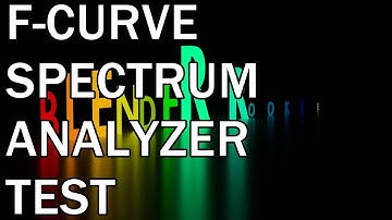 F-Curve Text Spectrum Analyzer Test Blender 3D