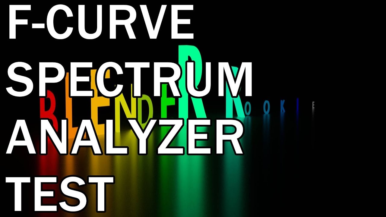 F-Curve Text Spectrum Analyzer Test Blender 3D - YouTube