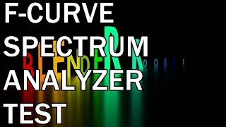 F-Curve Text Spectrum Analyzer Test Blender 3D