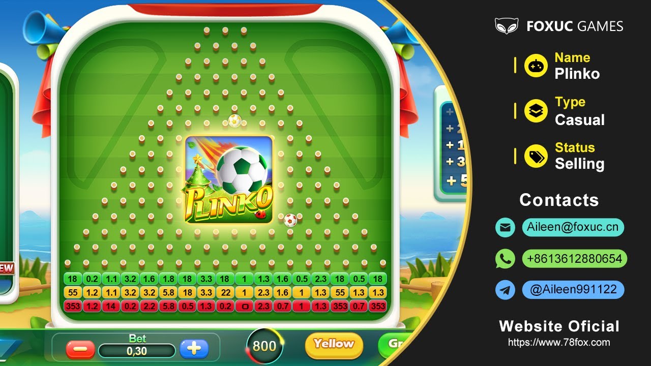 【Plinko Casino】游戏样品Demo演示 - 游戏源码出售 - Foxuc Games - YouTube