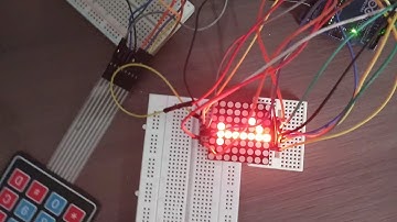 Arduino | 4x4Keypad | 8x8 LED matrix
