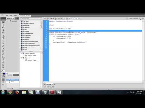 Flash Timer Countdown Tutorial : Tech Niche